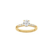 LUXURY Classic rund 14kt. Goldring m. Lab Grown Diamant 1,2ct TW/VS2