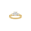 LUXURY Classic rund 14kt. Goldring m. Lab Grown Diamant 1,33ct TW/VS2