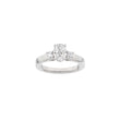 LUXURY Classic oval 14kt. guldring m. lab grown diamant 1,33ct TW/VS2
