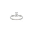 LUXURY Classic oval 14kt. guldring m. lab grown diamant 1,4ct TW/VS2