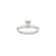 LUXURY Classic firkant 14kt. guldring m. lab grown diamant 1,0ct TW/VS2