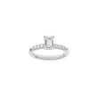LUXURY Classic firkant 14kt. guldring m. lab grown diamant 1,2ct TW/VS2