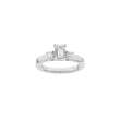 LUXURY Classic firkant 14kt. guldring m. lab grown diamant 1,33ct TW/VS2