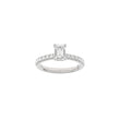 LUXURY Classic firkant 14kt. guldring m. lab grown diamant 1,4ct TW/VS2