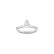 LUXURY Classic dråbe 14kt. guldring m. lab grown diamant 1,0ct TW/VS2