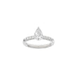 LUXURY Classic dråbe 14kt. guldring m. lab grown diamant 1,2ct TW/VS2