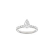 LUXURY Classic dråbe 14kt. guldring m. lab grown diamant 1,4ct TW/VS2