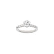LUXURY Modern rund 14kt. Goldring m. Lab Grown Diamant 1,2ct TW/VS2