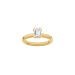LUXUS Moderner ovaler 14kt. Goldring mit Lab. G. Durchmesser 1,0ct TW/VS2