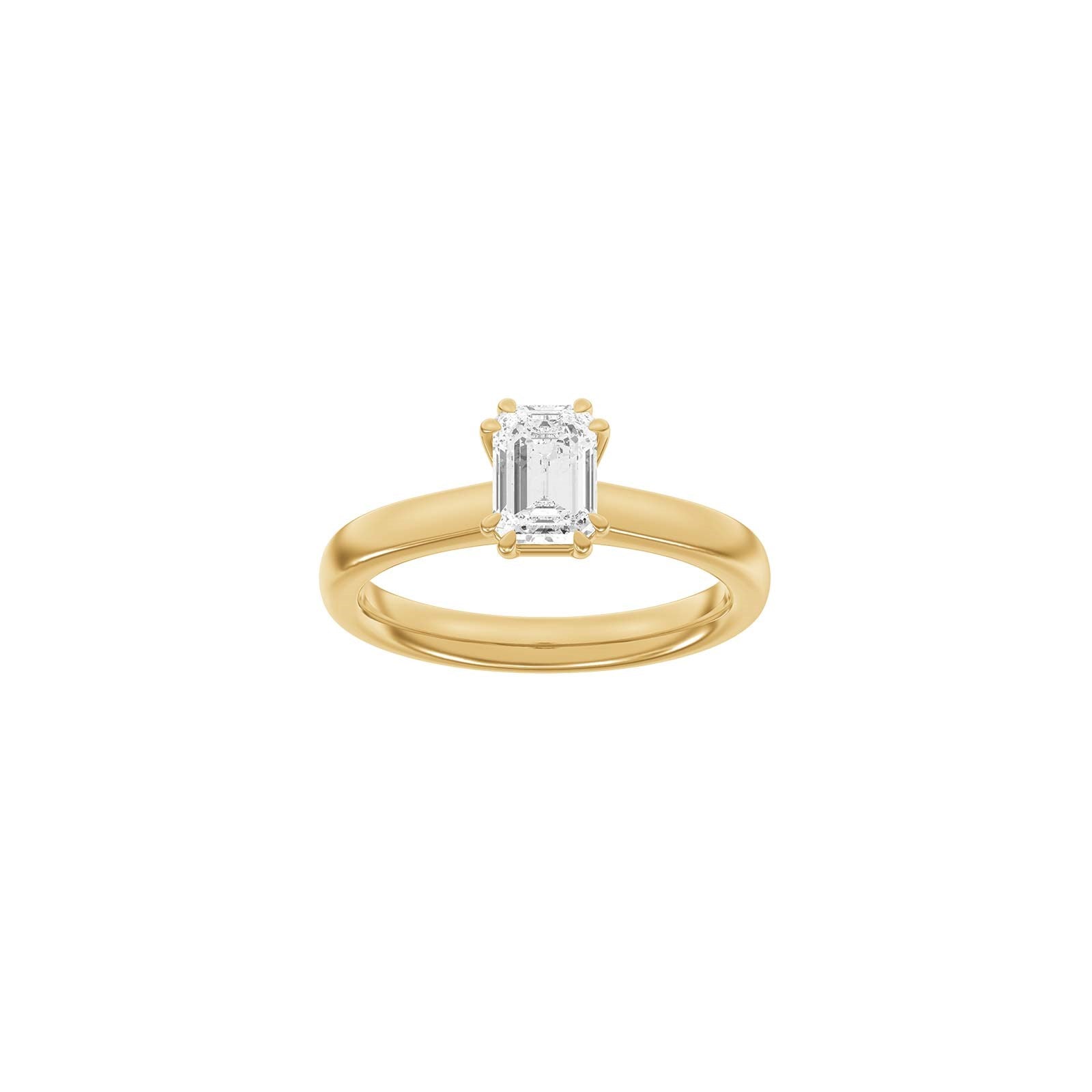 LUXUS Moderner ovaler 14kt. Goldring mit Lab. G. Durchmesser 1,0ct TW/VS2