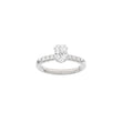 LUXURY Modern oval 14kt. guldring m. lab grown diamant 1,2ct TW/VS2