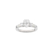 LUXURY Modern oval 14kt. guldring m. lab grown diamant 1,33ct TW/VS2