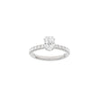 LUXURY Modern oval 14kt. guldring m. lab grown diamant 1,4ct TW/VS2