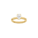 LUXUS Moderner quadratischer 14kt. Goldring mit Lab. G. Durchmesser 1,0 ct TW/VS2