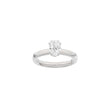 LUXURY Modern oval 14kt. Goldring m. Lab Grown Diamant 1,0ct TW/VS2