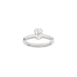 LUXURY Modern oval 14kt. gold ring w. Lab. G. dia. 1.0ct TW/VS2