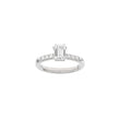 LUXURY Modern Quadrat 14kt. Goldring m. Lab Grown Diamant 1,2ct TW/VS2