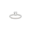 LUXURY Modern firkant 14kt. guldring m. lab grown diamant 1,4ct TW/VS2