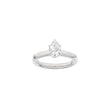 LUXURY Modern dråbe 14kt. guldring m. lab grown diamant 1,0ct TW/VS2