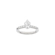LUXURY Modern dråbe 14kt. guldring m. lab grown diamant 1,2ct TW/VS2