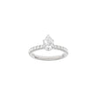 LUXURY Modern dråbe 14kt. guldring m. lab grown diamant 1,4ct TW/VS2