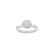 LUXURY Halo rund 14kt. guldring m. lab grown diamant 1,12ct TW/VS2