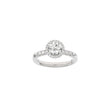 LUXUS Halo runder 14kt. Goldring mit Lab. G. Durchmesser 1,32ct TW/VS2