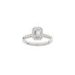 LUXURY Halo firkant 14kt. guldring m. lab grown diamant 1,32ct TW/VS2