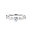 LUXURY 14kt. guldring m. lab grown diamant 0,25ct TW/VS2