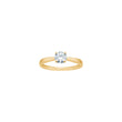 LUXURY 14kt. guldring m. lab grown diamant 0,50ct TW/VS2