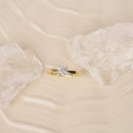 LUXURY 14kt. guldring m. lab grown diamant 0,50ct TW/VS2