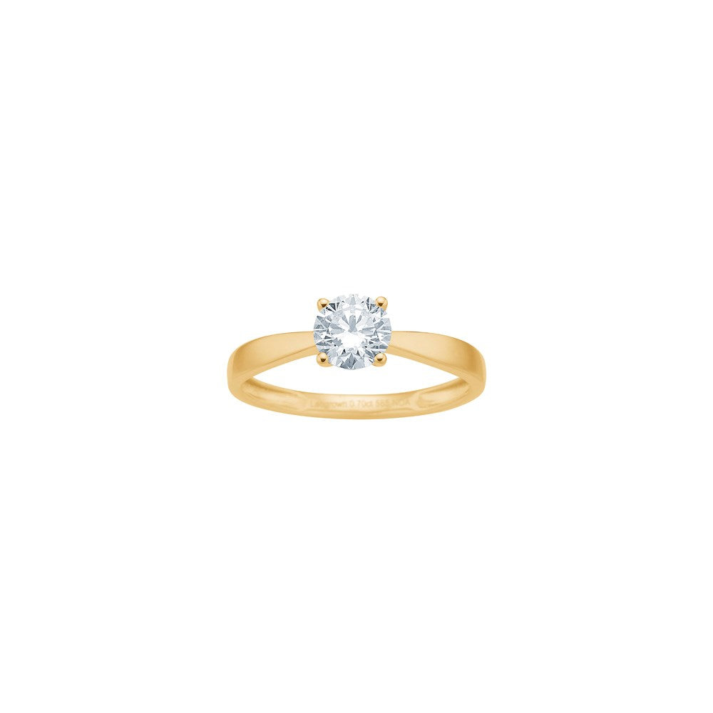 LUXURY 14ct. gold ring w. lab grown diamond 0,70ct TW/VS2