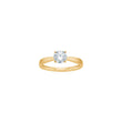 LUXURY 14ct. gold ring w. lab grown diamond 0,70ct TW/VS2