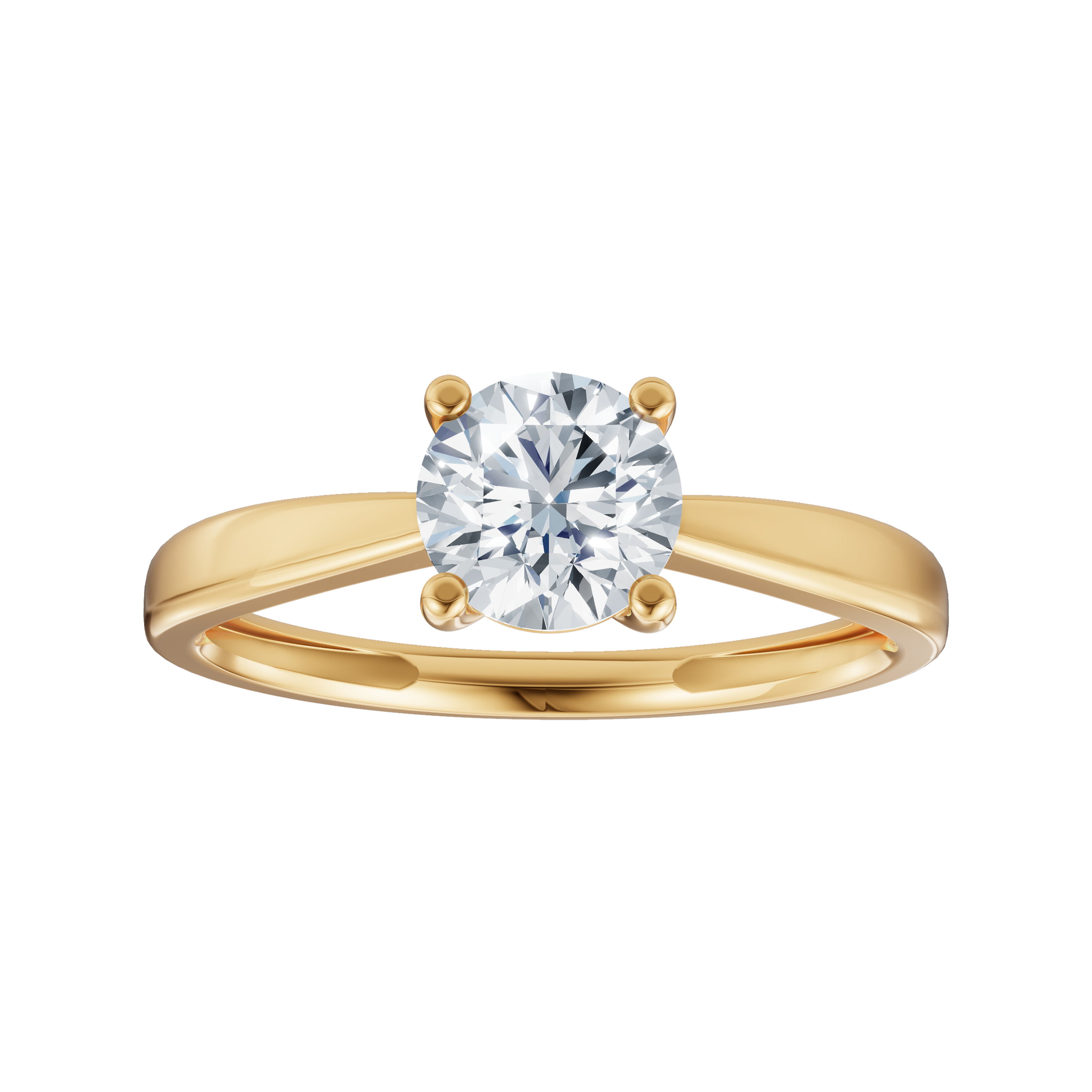 LUXURY 14kt. guldring m. lab grown diamant 0,70ct TW/VS2