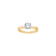 LUXURY 14ct. gold ring w. lab grown diamond 1,00ct TW/VS2