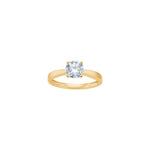 LUXURY 14ct. gold ring w. lab grown diamond 1,00ct TW/VS2