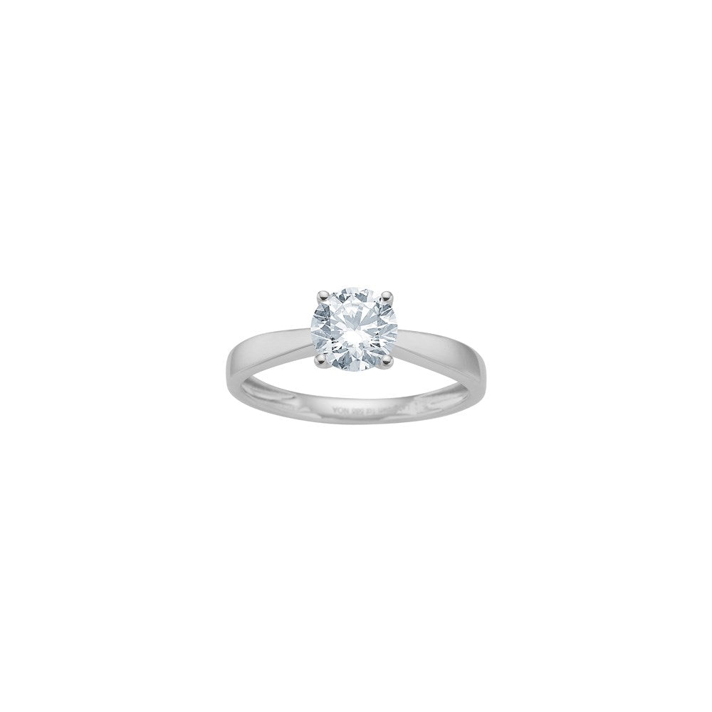 LUXURY 14ct. gold ring w. lab grown diamond 1,00ct TW/VS2