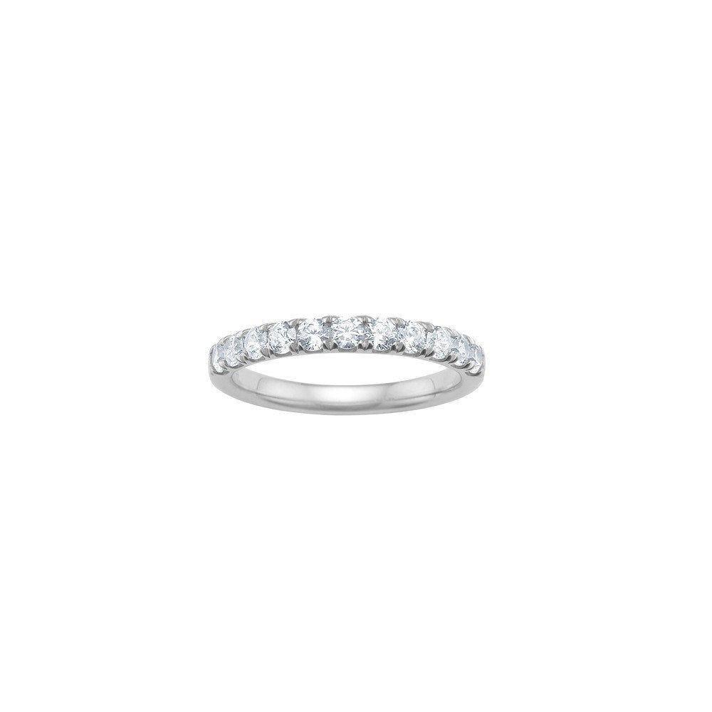 LUXURY 14kt. guldring alliance m. lab grown diamant 0,23ct TW/VS2 - White gold