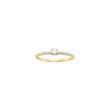 LUXURY 14kt. guldring m. lab grown diamant 0,255ct TW/VS2