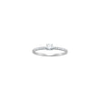 LUXURY 14kt. guldring m. lab grown diamant 0,255ct TW/VS2