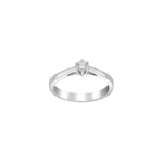 Siersbøl 14kt. Afrodite Weissgold Ring 0.15ct WSI