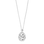 Rhod. Silberanhänger m/cz und Kette