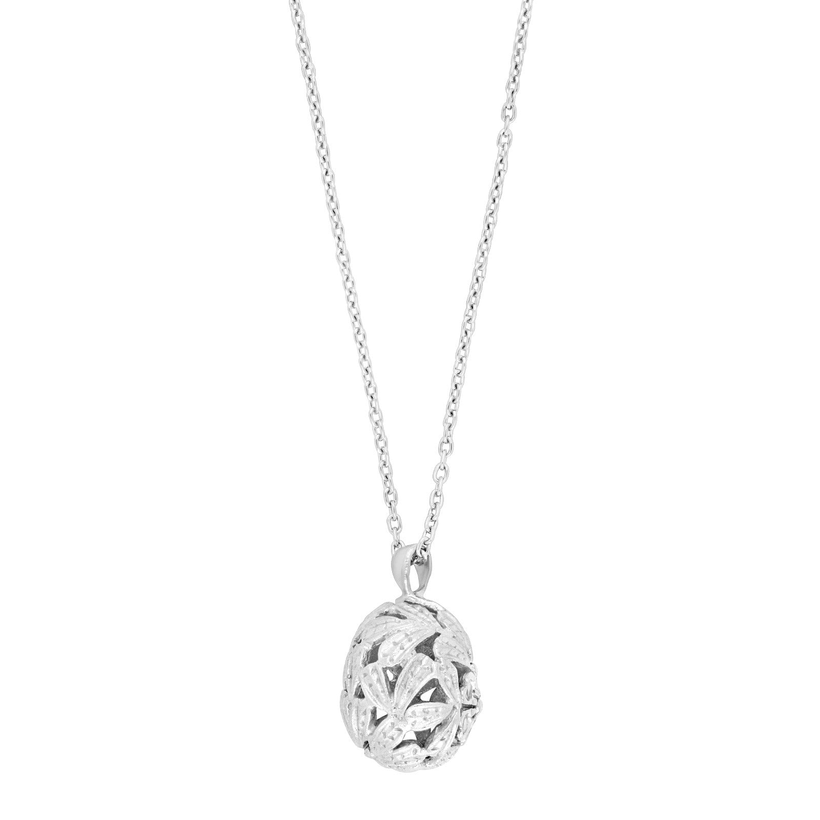 Rhod. Silberanhänger m/cz und Kette
