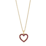 14kt. Goldhertz m/Rubin