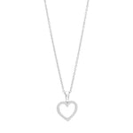 14ct. white gold pendant w/dia. 0.09ct W/SI