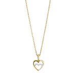 14kt. Goldhertz m/dia. 0.01ct W/SI