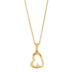 14kt. Goldhertz m/dia. 0.03ct W/SI