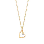 14kt. Goldhertz m/dia. 0.008ct W/SI