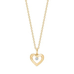 14kt. Goldhertz m/dia. 0.008ct W/SI