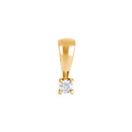 HEART 14ct. gold pendant w/dia. 0.05ct W/SI